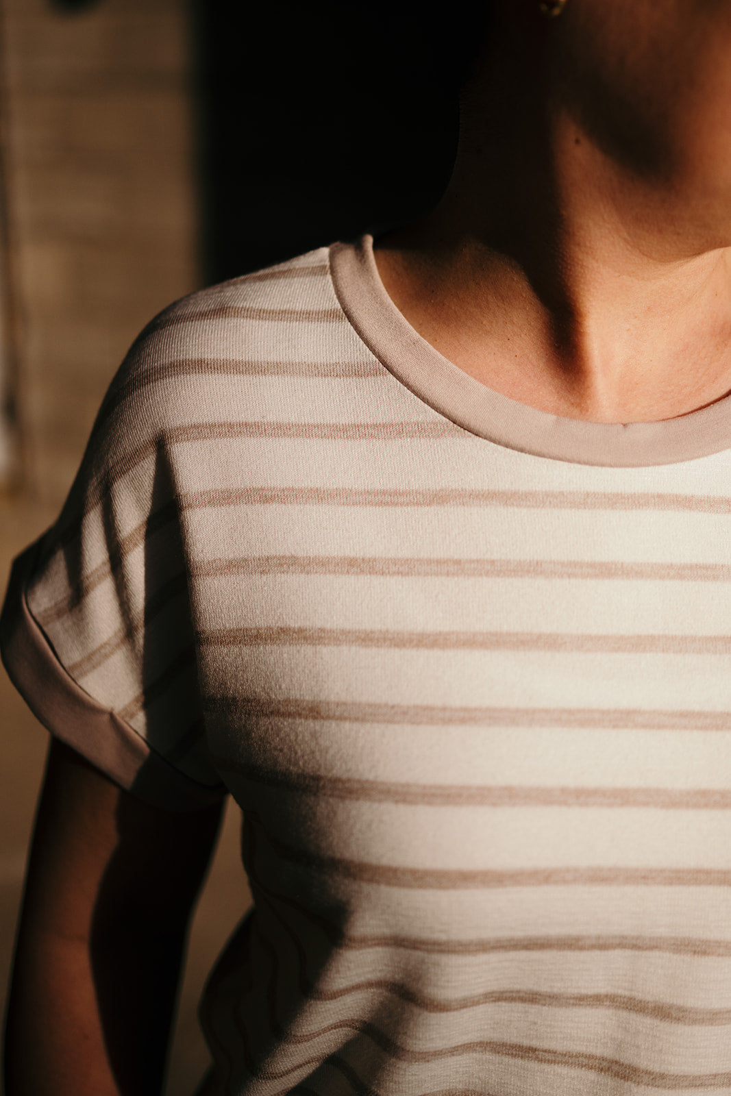 Taupe Two Tone Tshirt