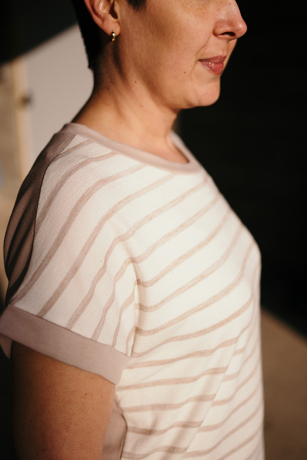 Taupe Two Tone Tshirt