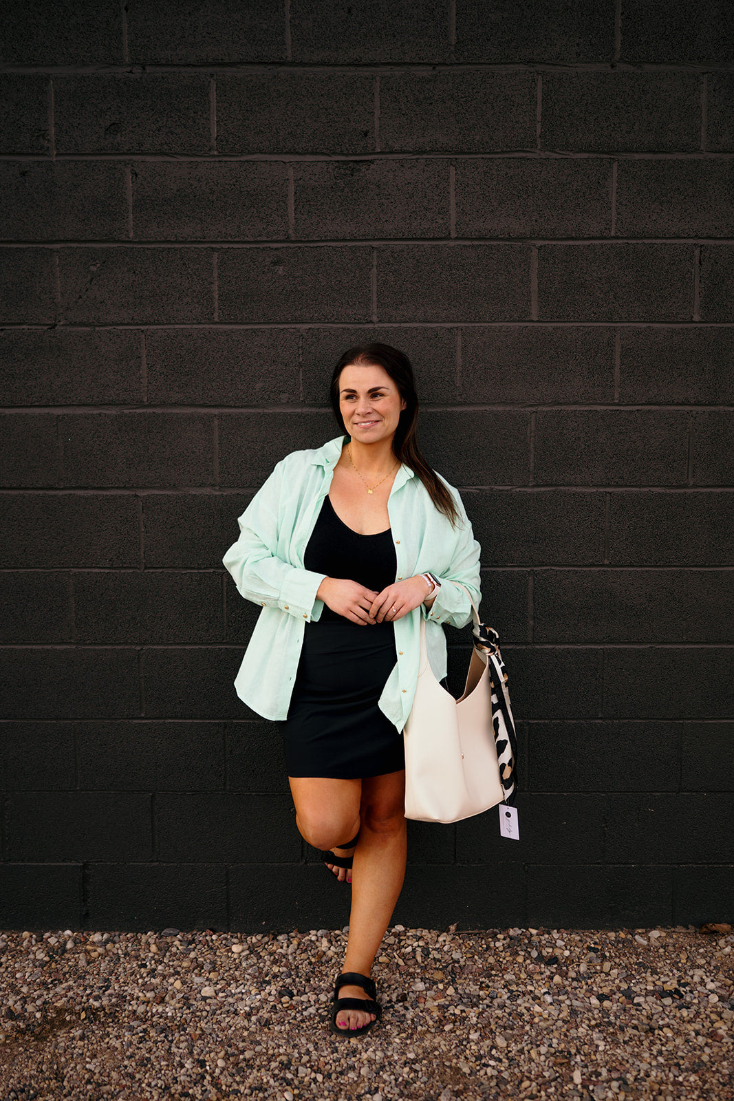 Elan Mint Button Down Shirt