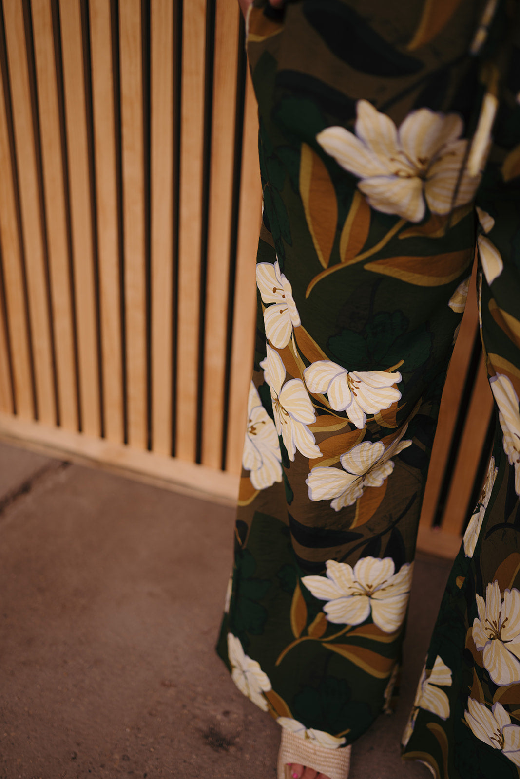 Dex Palm Blossom Wide Leg Pants