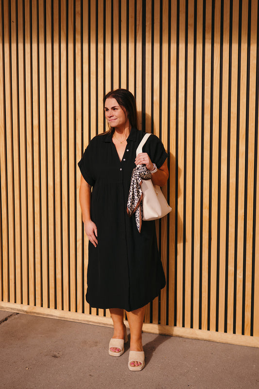 Tribal Flowy Shirt Dress