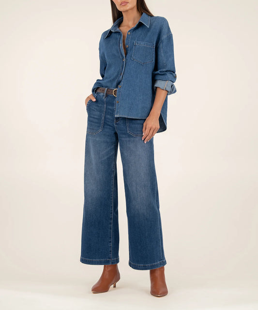 KUT Meg Dark Wash Jean