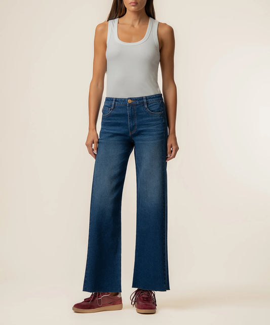 KUT Meg Dark Wide Leg Jean