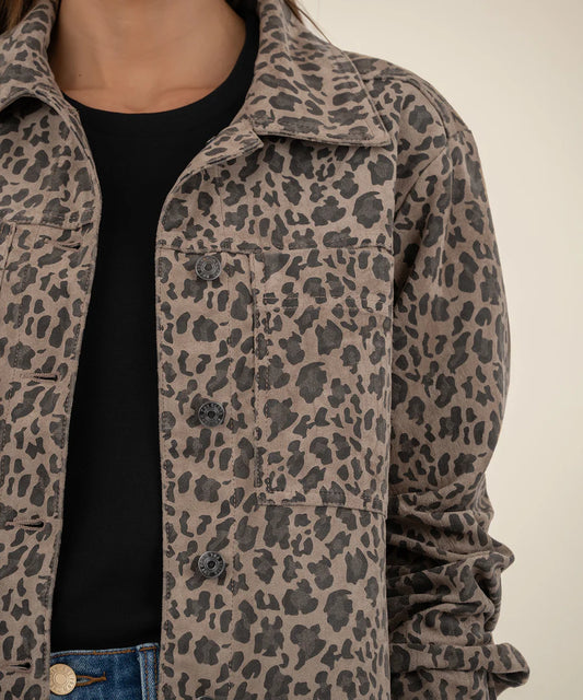 KUT Animal Print Shacket