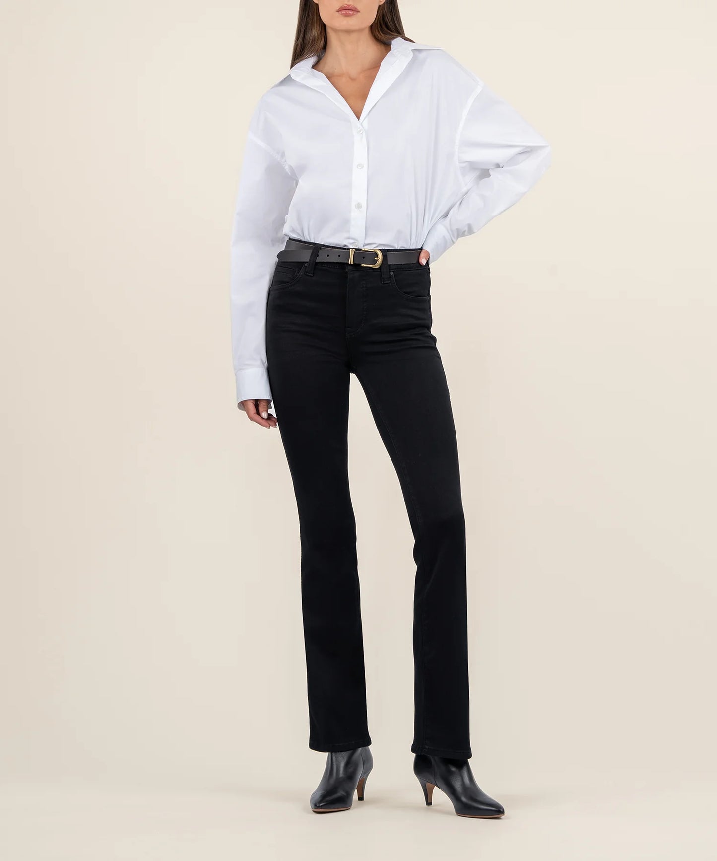 black bootcut jean
