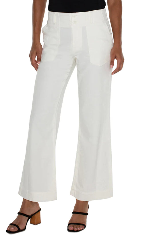 Liverpool Hannah Flare Off White Pant