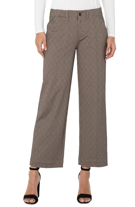 Liverpool Stripe Wide Leg Trouser