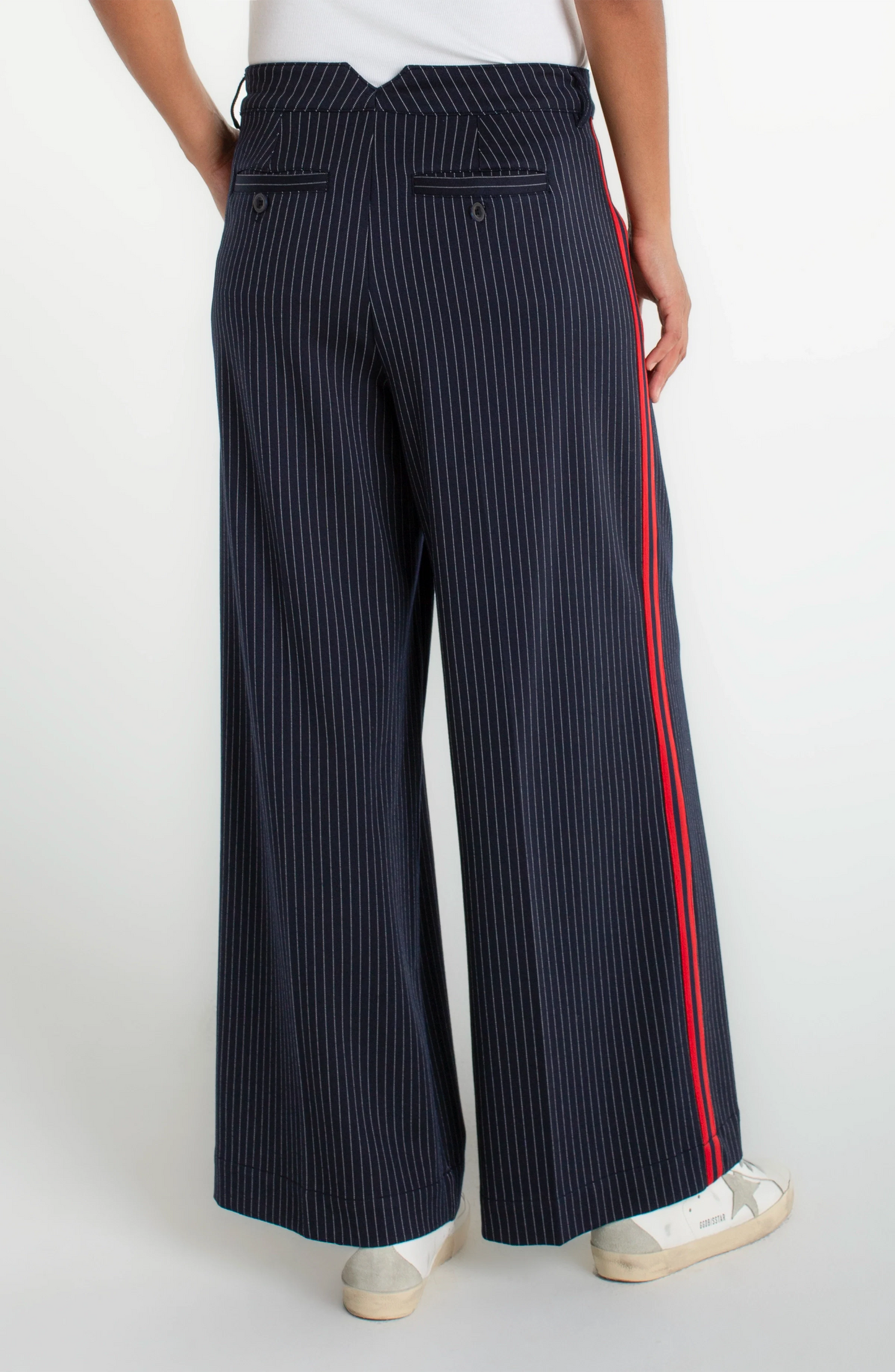 Liverpool Pleated Stripe Trouser