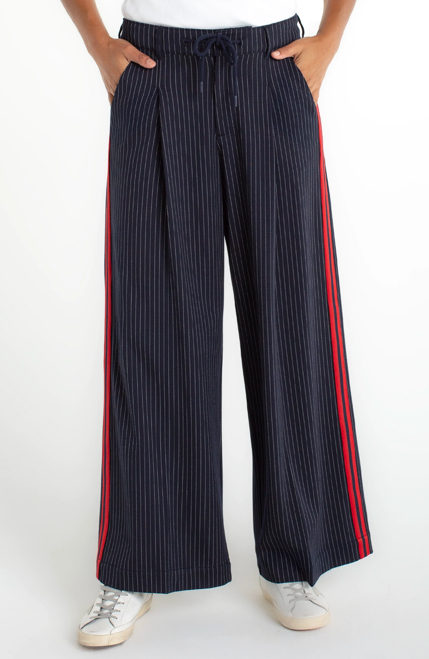 Liverpool Pleated Stripe Trouser