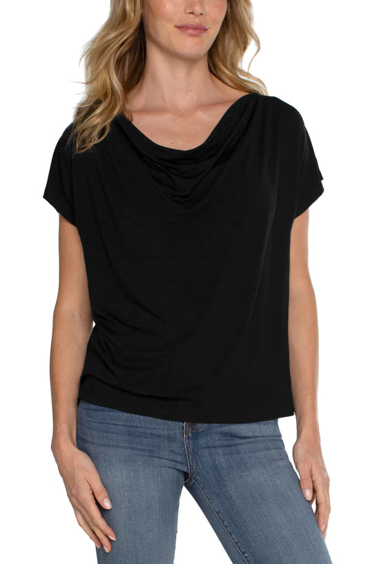 Liverpool Black Dolman Top