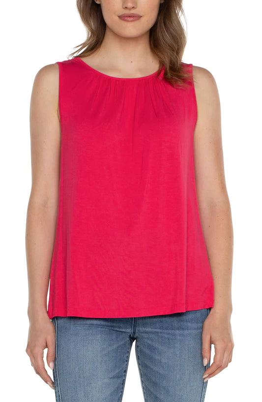 Liverpool Pink Punch Sleeveless Top