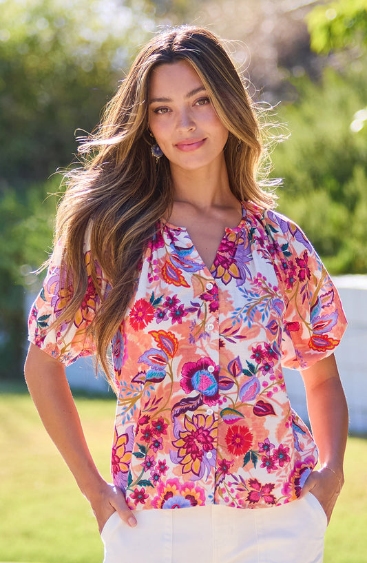 Liverpool Floral Blouse