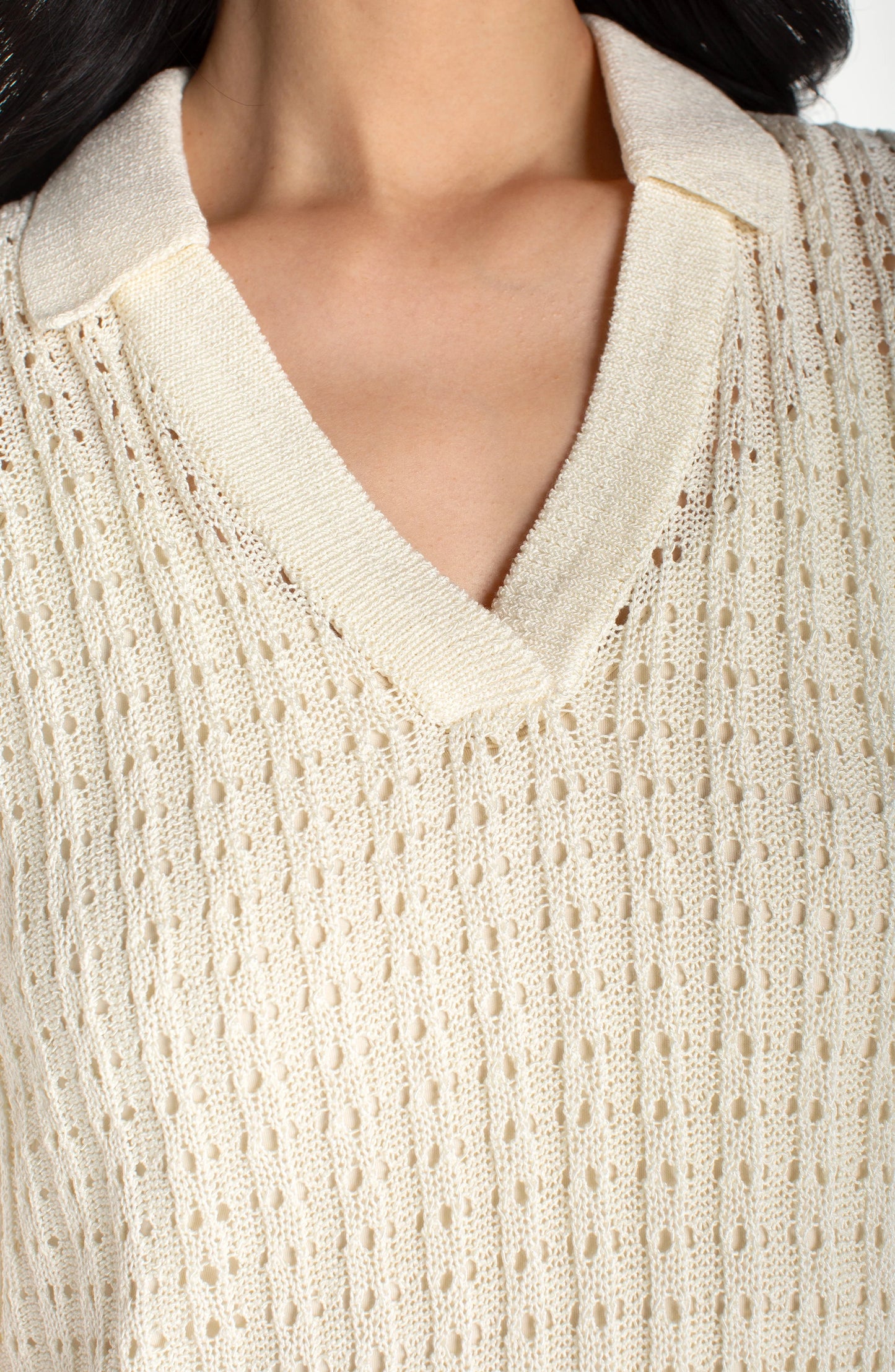 Liverpool Sleeveless Johnny Collar Sweater