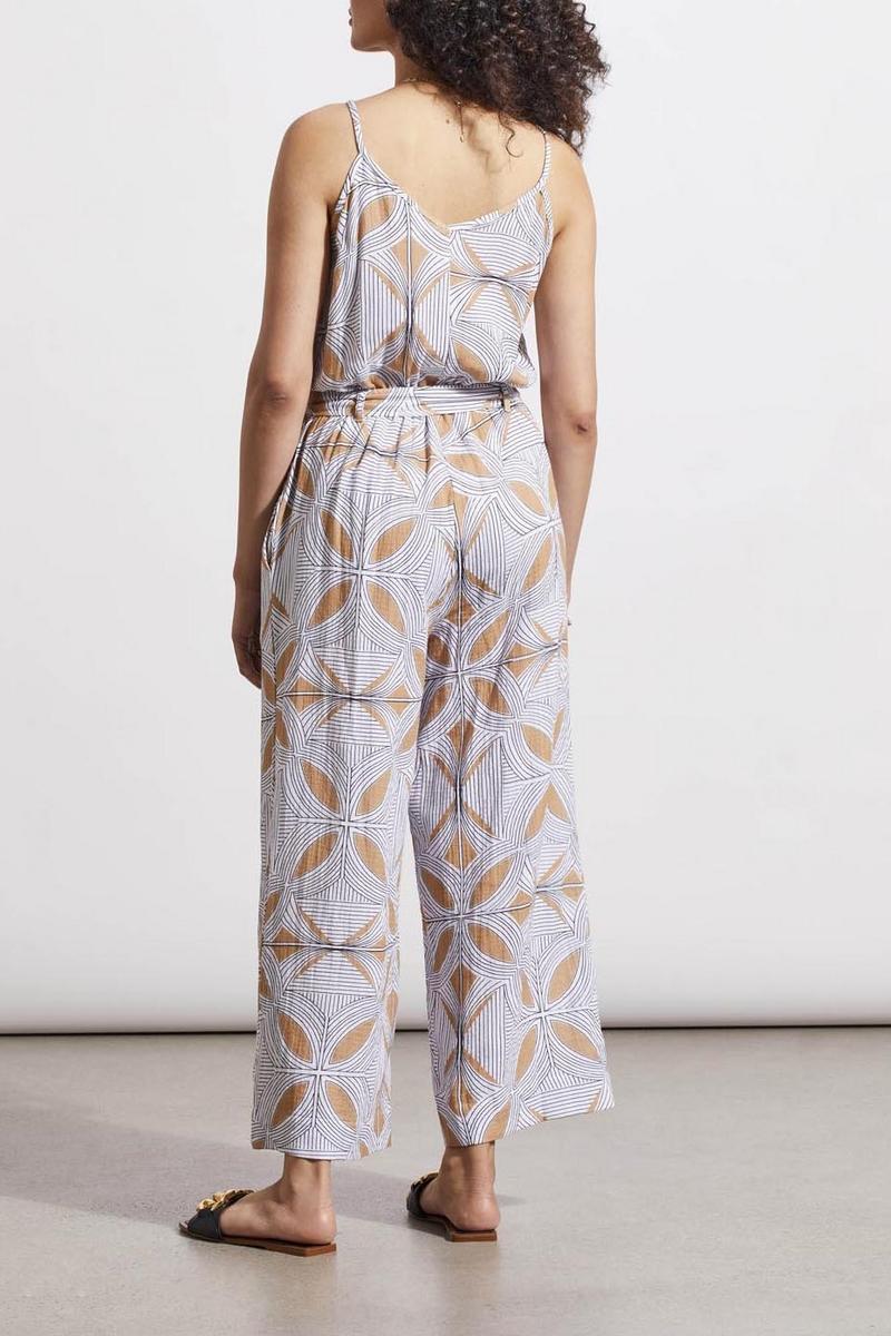 Tribal Button Front Jump Suit