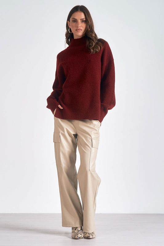 Elan Maroon Sweater