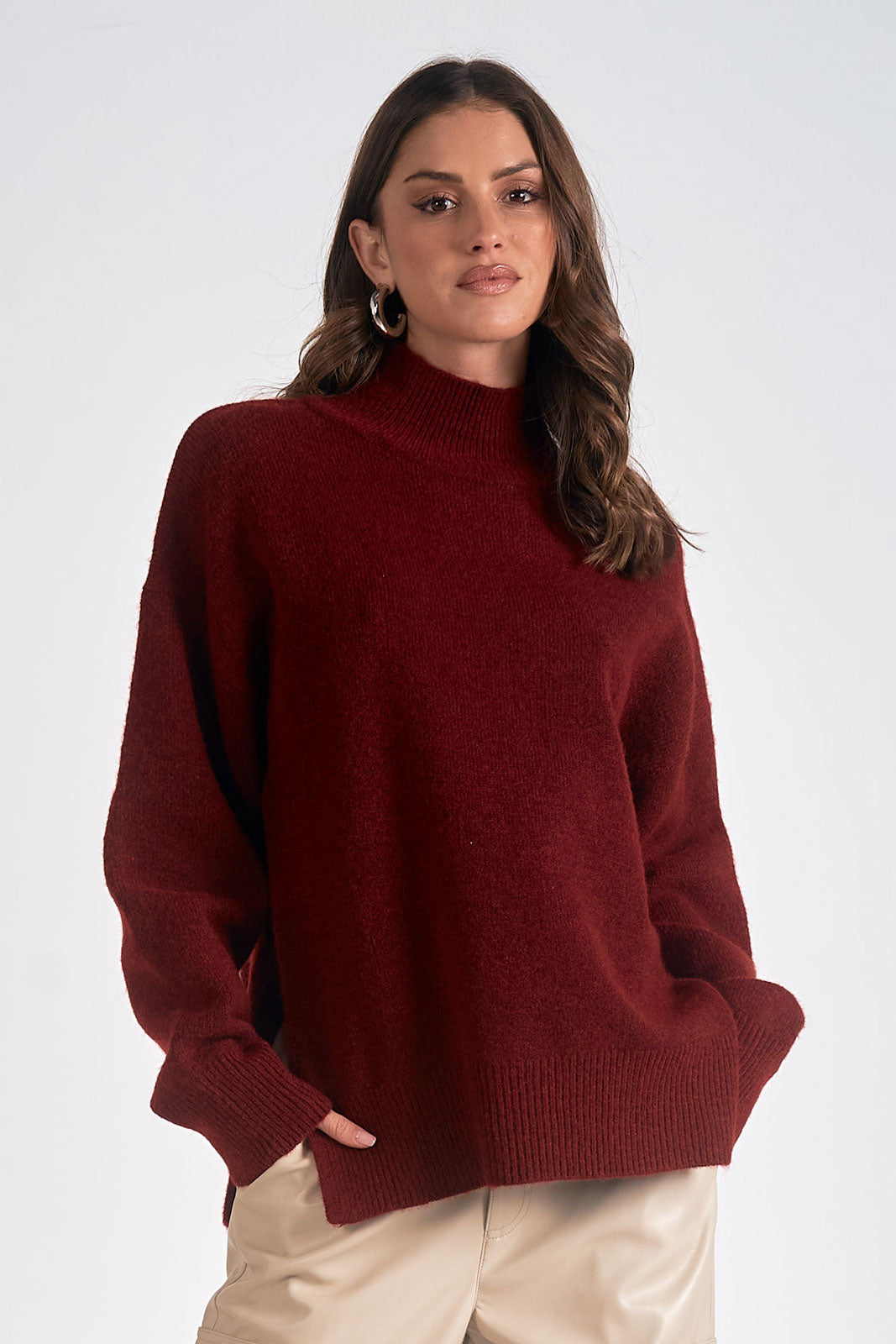 Elan Maroon Sweater