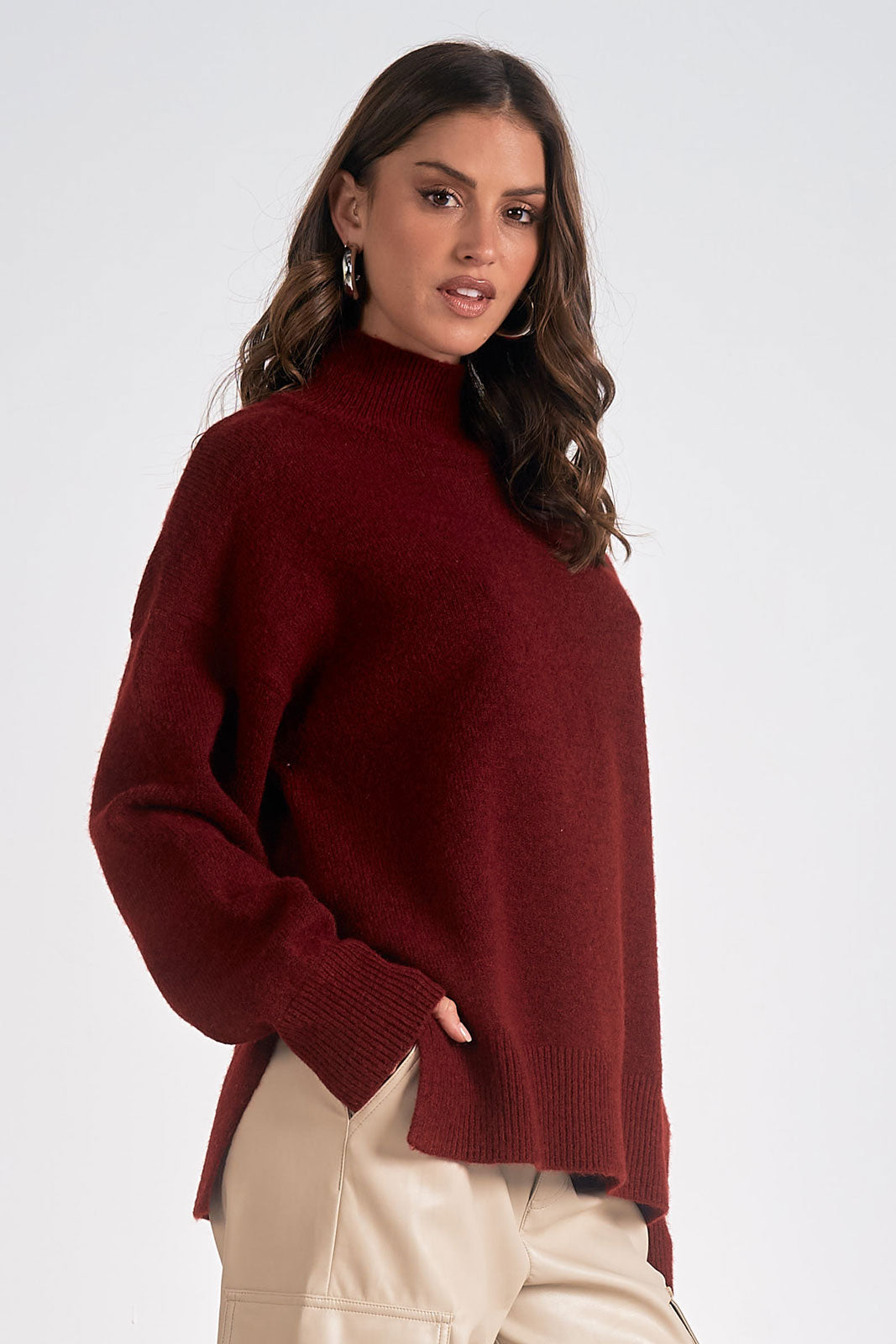 Elan Maroon Sweater