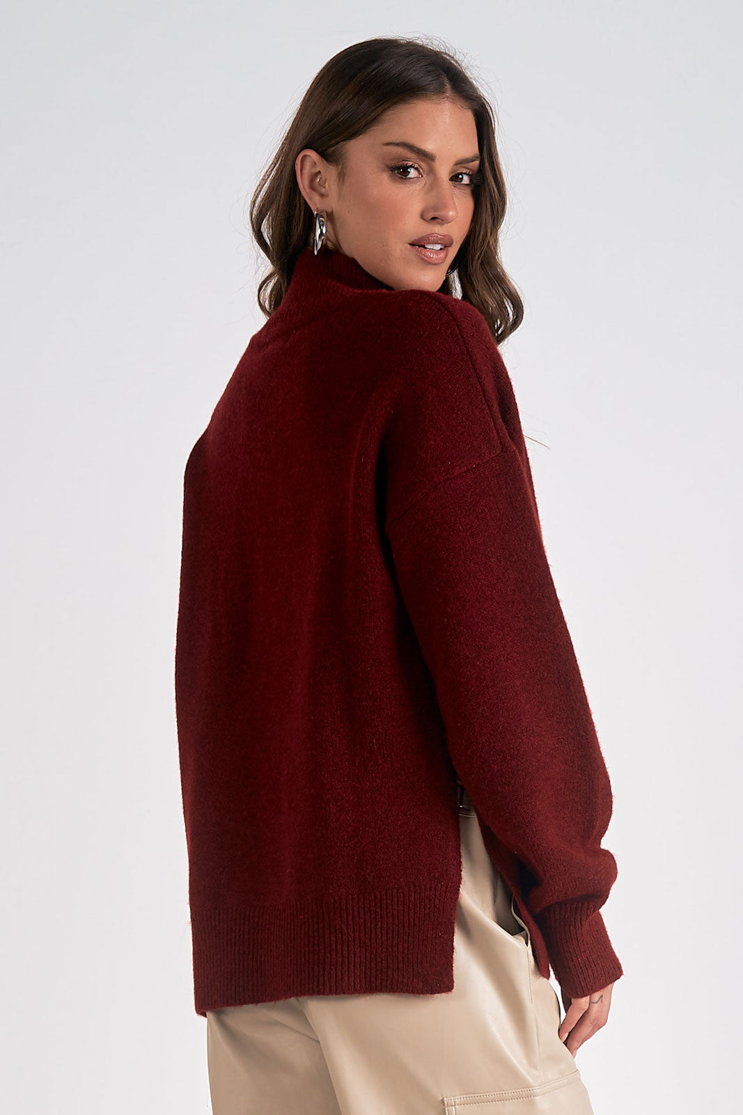 Elan Maroon Sweater