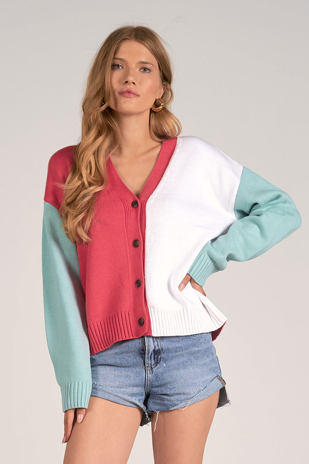 Elan Rainbow Cardigan