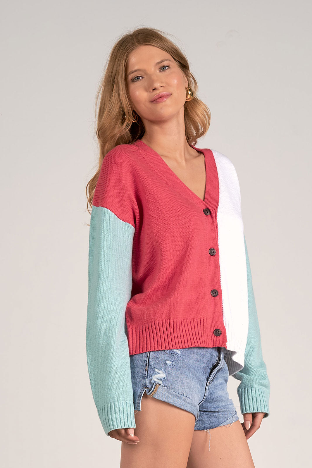 Elan Rainbow Cardigan