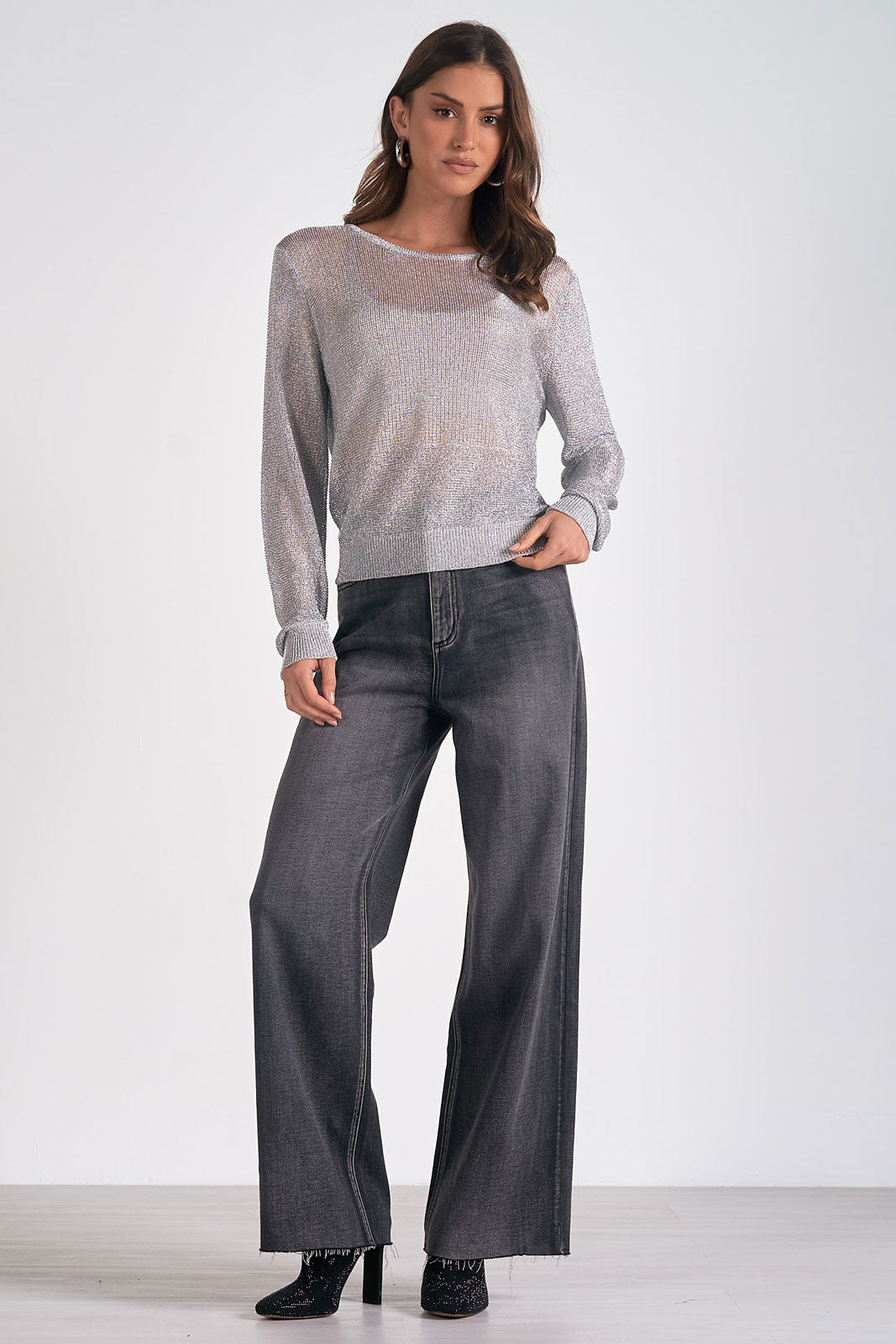 Elan Metallic Sweater