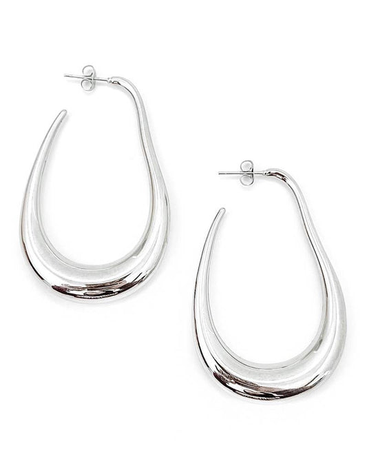 Edfina Statement Hoop Earrings || Choose Color