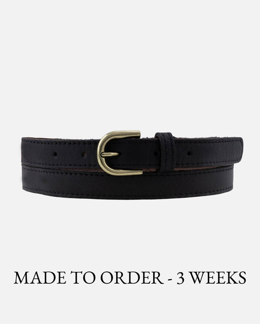 Soft Skinny Leather Belt