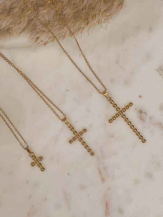 Beaded Cross Necklace