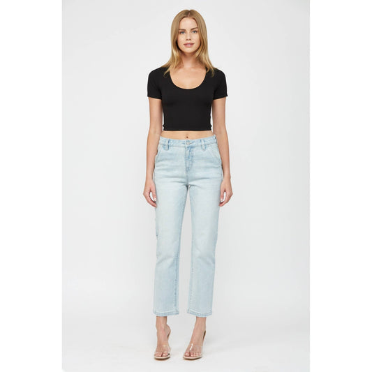 Mica High Rise Utility Crop Jean