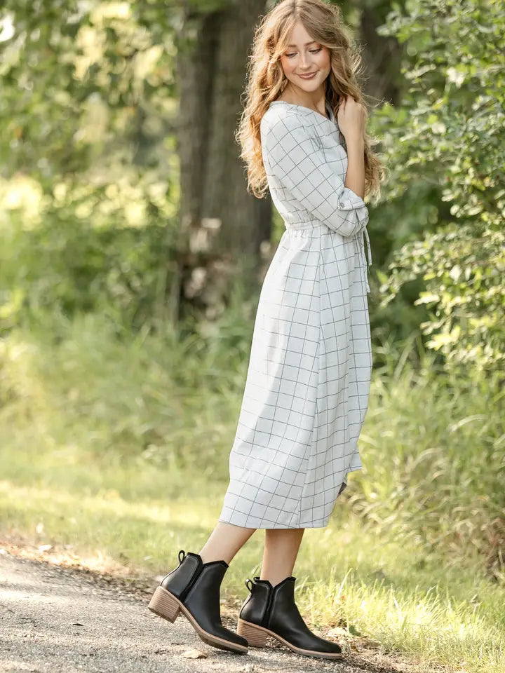Monica Tie Waist Midi Dress