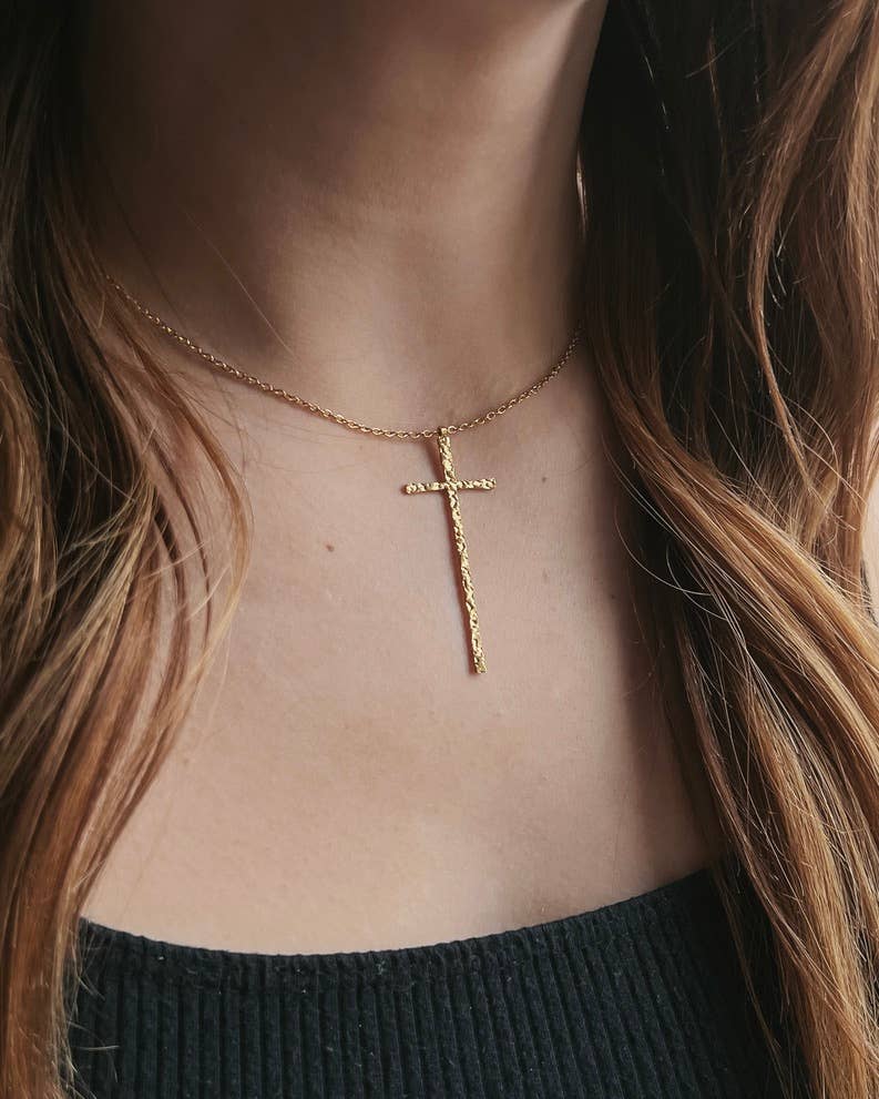 Tabby Cross Necklace