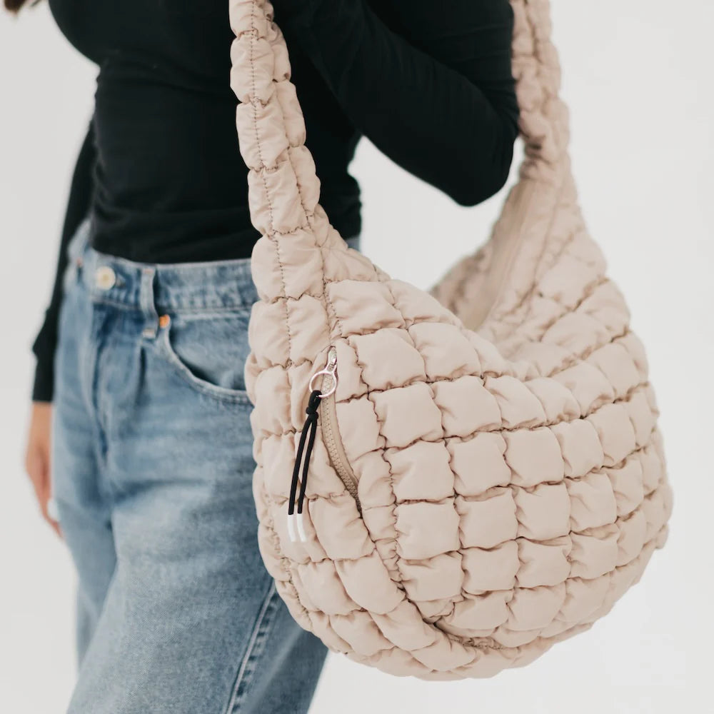 Carmen Quilted Hobo Bag