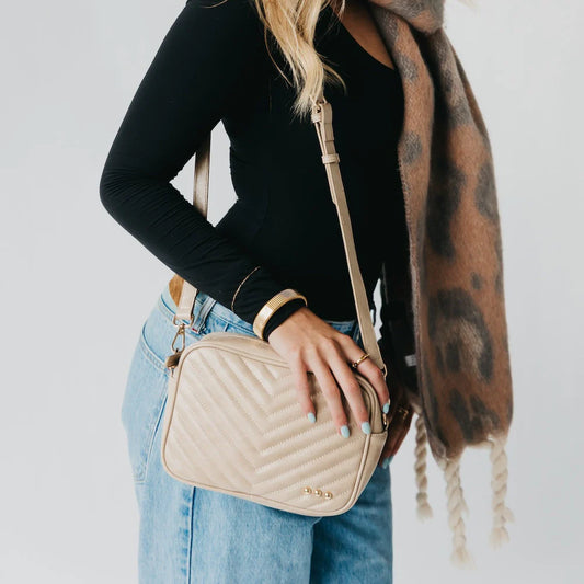 Quilted Camera Crossbody Bag