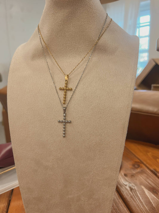 Beaded Cross Necklace