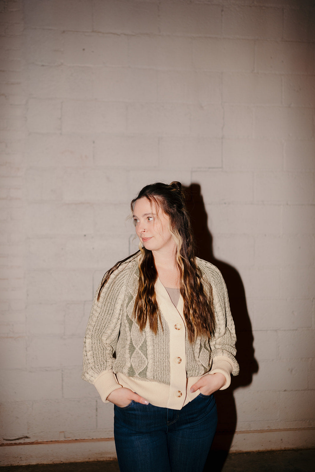 Tribal Puff Sleeve Cardigan