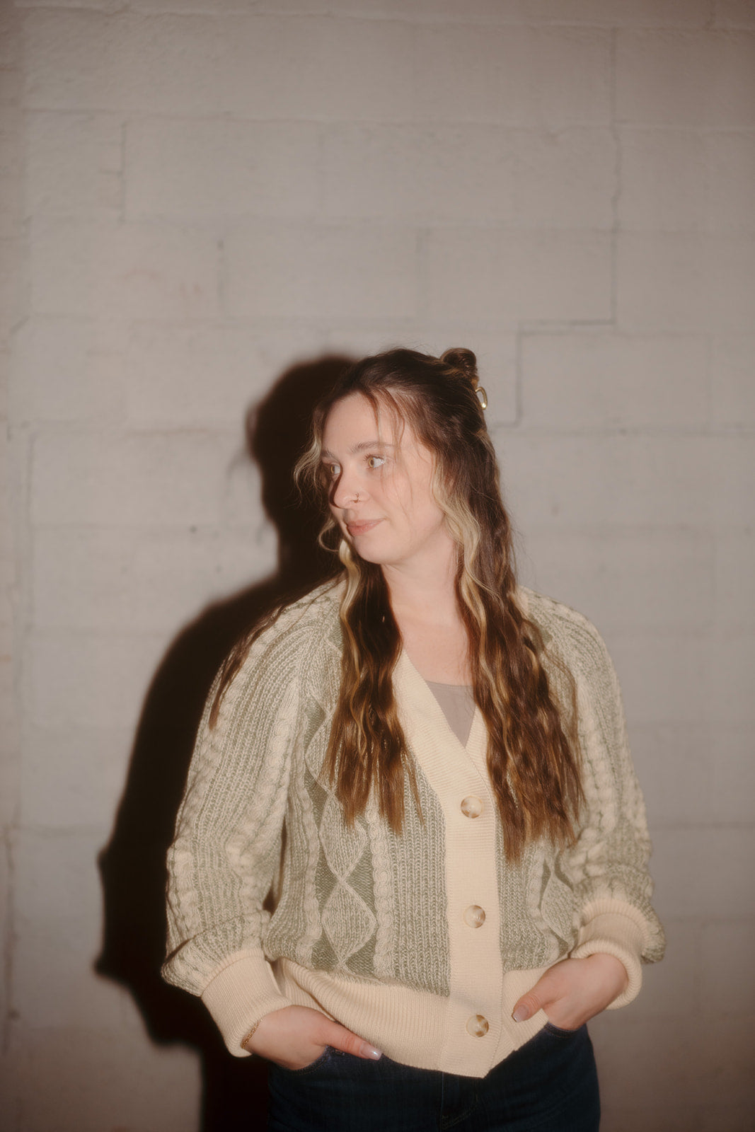 Tribal Puff Sleeve Cardigan