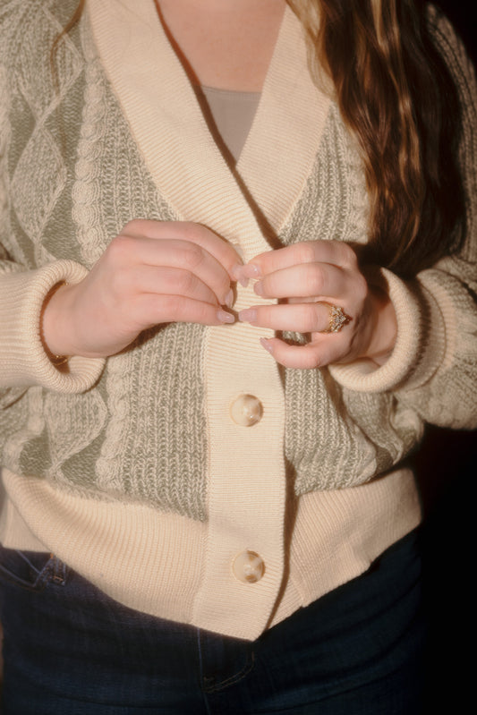 Tribal Puff Sleeve Cardigan