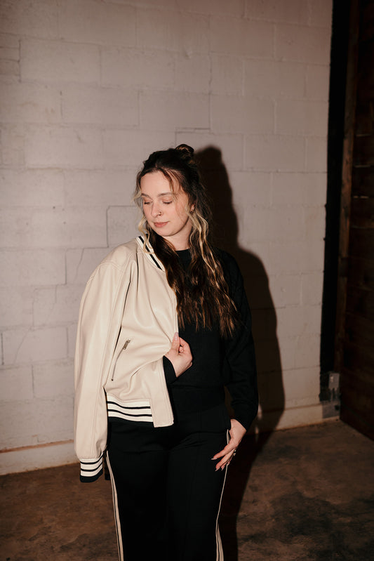 Elan Bomber Jacket with Trim