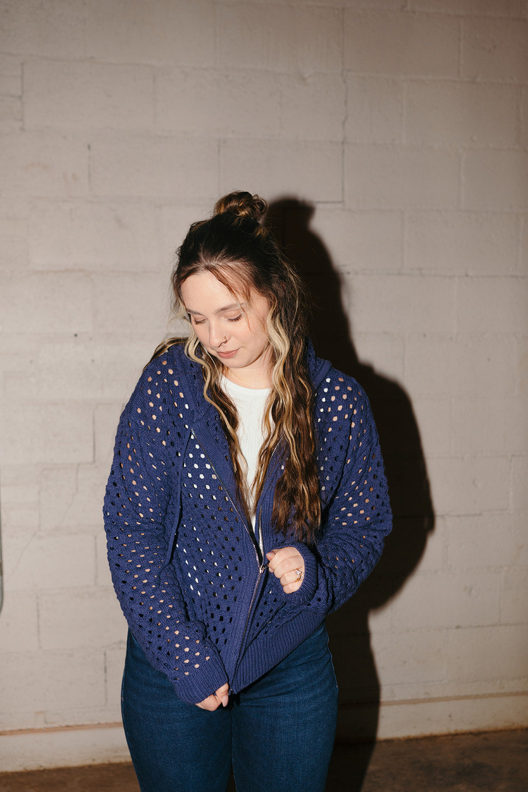 Elan Full Zip Cardigan Sweater