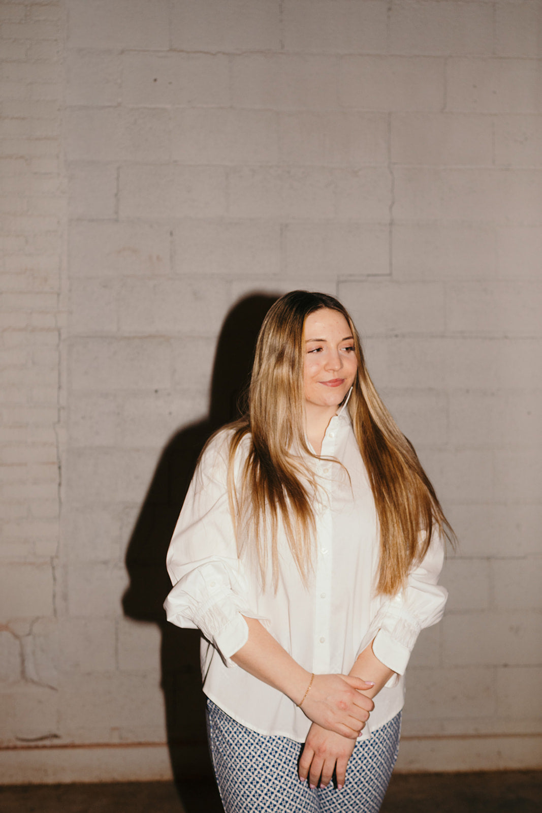 Liverpool White Adjustable Sleeve Blouse