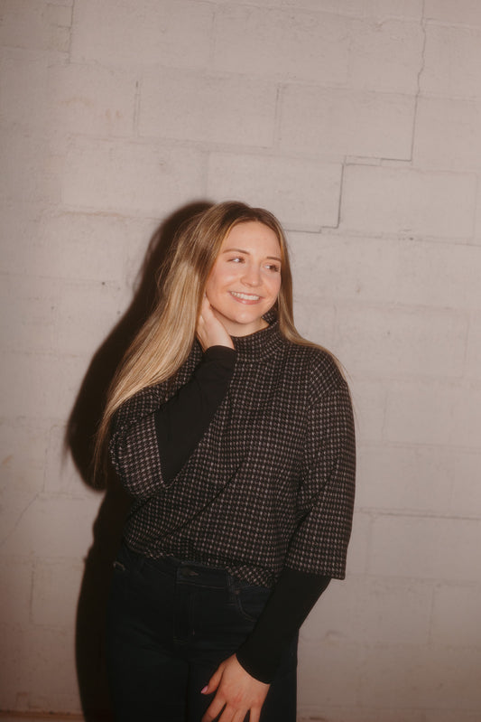 Tribal Mock Neck Shirt