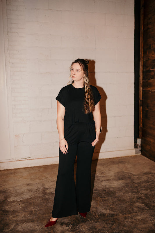 Elan Black Jumpsuit