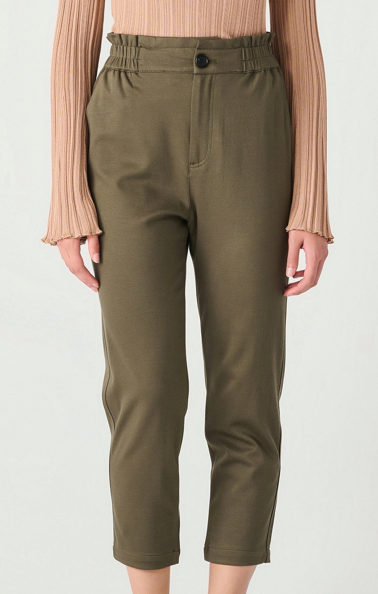 Green Straight Leg Trouser