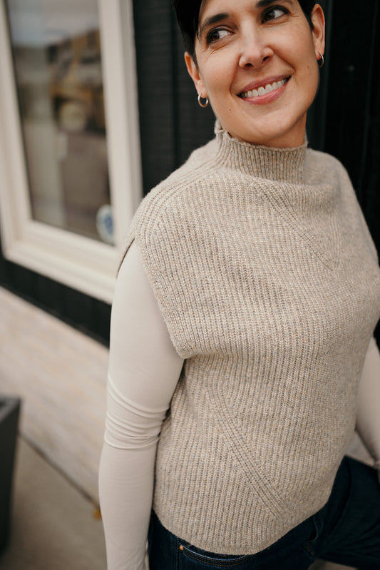 Tribal Cap Sleeve Sweater