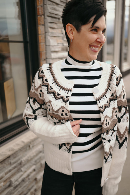 Tribal Fair Isle Cardigan