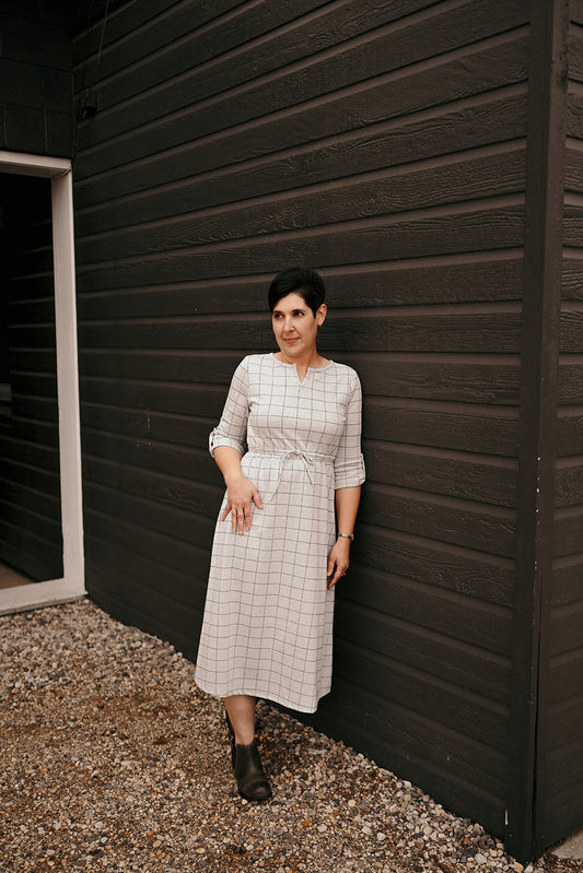 Monica Tie Waist Midi Dress