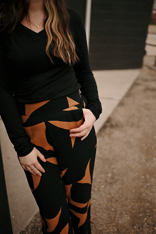 Tribal Flowy Print Pants