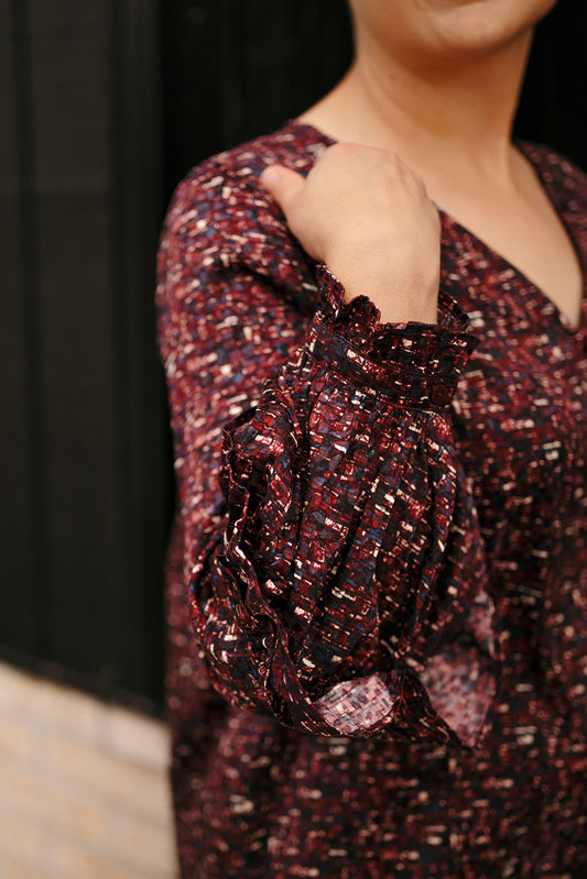 Liverpool Wine Blouse