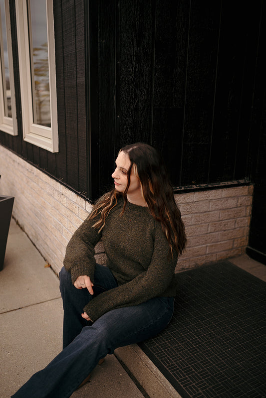 Tribal Ivy Crew Sweater