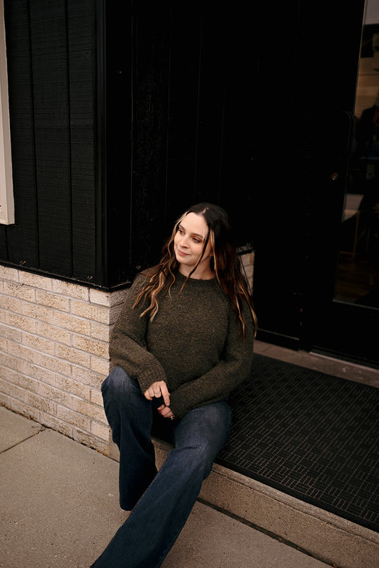 Tribal Ivy Crew Sweater